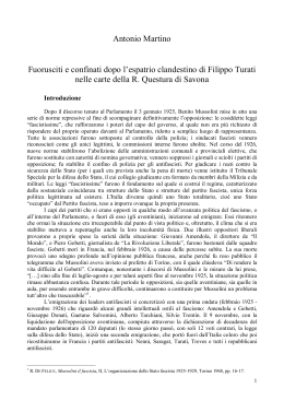 Antonio Martino Fuorusciti e confinati dopo l`espatrio clandestino di