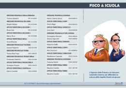 Fisco e Scuola - pdf - Direzione regionale Emilia Romagna