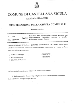 Impegno di spesa - Comune di Castellana Sicula