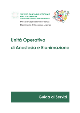 Anestesia e Rianimazione - AUSL Romagna