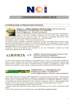 convenzioni anno 2012 - Unit&agrave; Pastorale di Vo