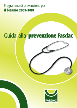 Guida alla prevenzione Fasdac