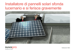 Installatore di pannelli solari sfonda lucernario