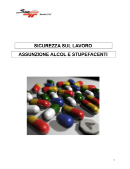 Opuscolo Alcool Stupefacenti