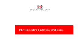 Interventi in materia di pubblicit&agrave; e cartellonistica [file]