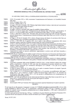 visto - Ministero degli Affari Esteri e della Cooperazione Internazionale