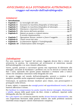 Manuale di Astrofotografia