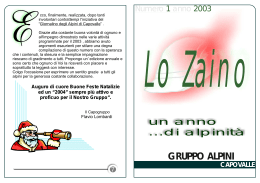 Zaino - Gruppo Alpini di Capovalle