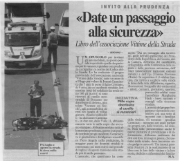 Il Giorno - Associazione Italiana Familiari e Vittime della Strada