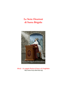 Le sette orazioni di Santa Brigida.sla - MiryS
