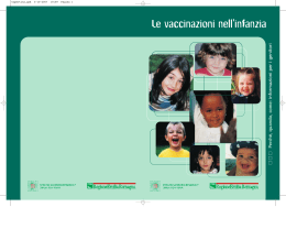 Le vaccinazioni nell`infanzia - AUSL Romagna