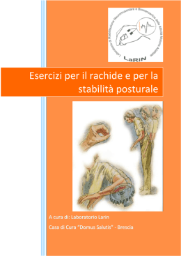Parkinson - Esercizi per il rachide e per la stabilit&agrave; posturale