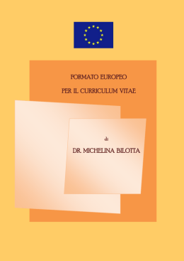 Curriculum vitae DS Michelina Bilotta
