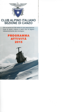 club alpino italiano sezione di canzo