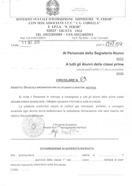 ISTITUTO STATALE D`ISTRUZIONIE SUPERIORE &rdquo;E&hellip; FERMI