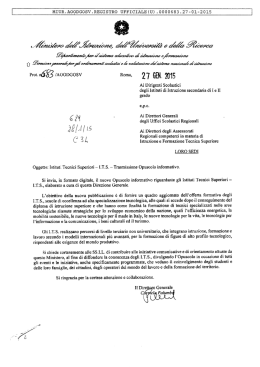2W/«JMdy Prot./AOODGOSV Roma, 27 mq 2015