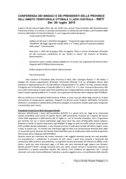 Verbale ATO 3 Rieti - Provincia di Rieti