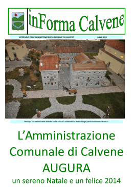 Notiziario 2013 - Comune di Calvene