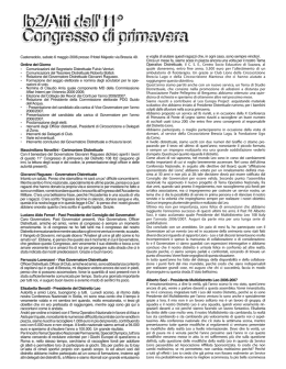 Atti del 11° Congresso di Primavera 2005
