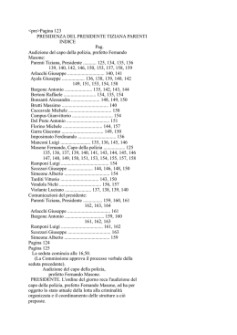 Verbali della Commissione Parlamentare