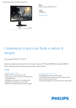 Product Leaflet: Monitor LCD G-line 144 Hz con NVIDIA