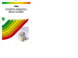 etichetta energetica delle lavatrici