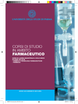 Farmaceutico - Università degli Studi di Parma