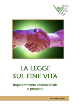 non vincolatilit&agrave;&rdquo; delle &ldquo;dichiarazioni anticipate di trattamento&rdquo;