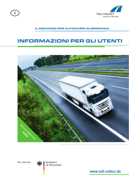 Documento informativo ministero dei trasporti