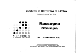 Stampa - Comune di Cisterna di Latina