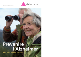 Prevenire l`Alzheimer Prevenire l`Alzheimer
