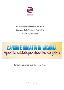 La Fondazione Internazionale per il Sostegno della Ricerca in