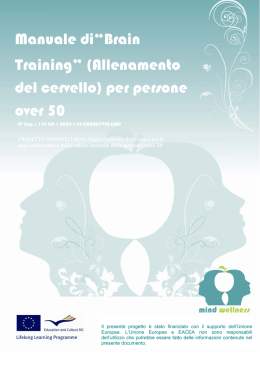 Manuale di&ldquo;Brain Training&rdquo; (Allenamento del cervello) per persone