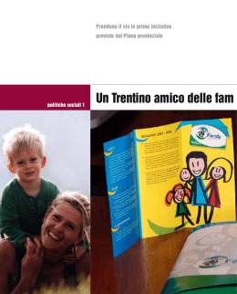 Un Trentino amico delle famiglie