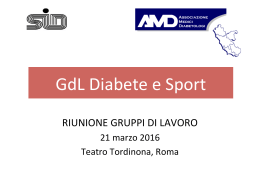 GdL Diabete e Sport