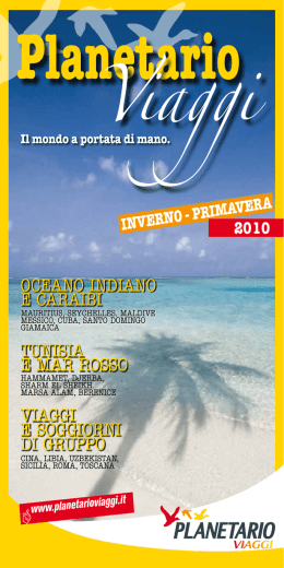 mare estero - Planetario Viaggi