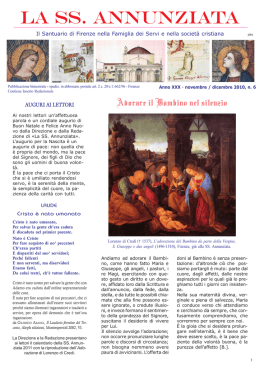 novembre-dicembre 2010 - La SS. Annunziata di Firenze