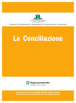 La Conciliazione - Unione nazionale consumatori Milano
