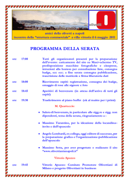 Programma - Olivettiani a Napoli