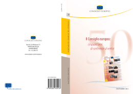 Il Consiglio europeo - Council of the European Union