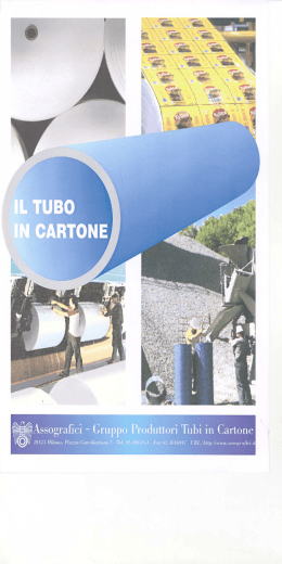 opuscolo "il tubo in cartone"