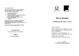 Istruzioni per l`uso