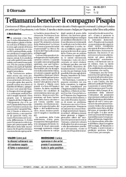 Tettamanzi benedice il compagno Pisapia