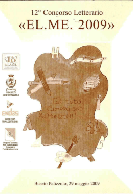 Page 1 12C` Congorso Letterario &laquo;ELA/113.2009&raquo; l x "Il v `LH ` I Y