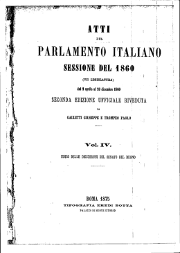 Indice dell`Attivit&agrave; Parlamentare