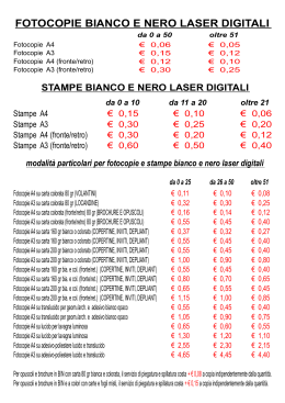 fotocopie bianco e nero laser digitali - AD GRAFICA