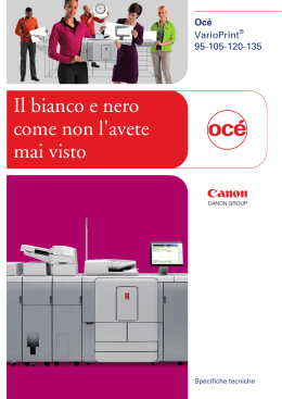 Scarica le specifiche di Océ VarioPrint DP Line! - Key