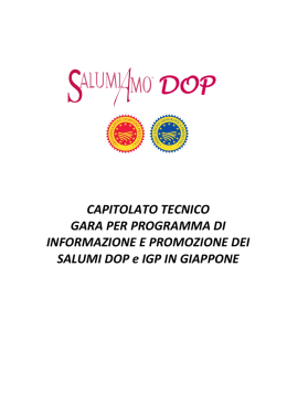 capitolato tecnico - Istituto Valorizzazione Salumi Italiani
