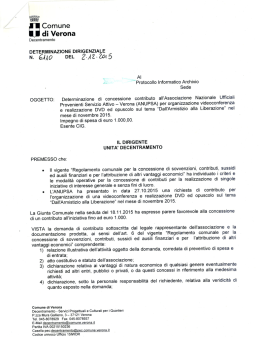 Page 1 Decentramento DETERMINAZIONE DIRIGENZIALE – N