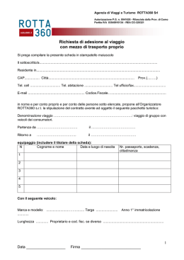 scarica il modulo di adesione